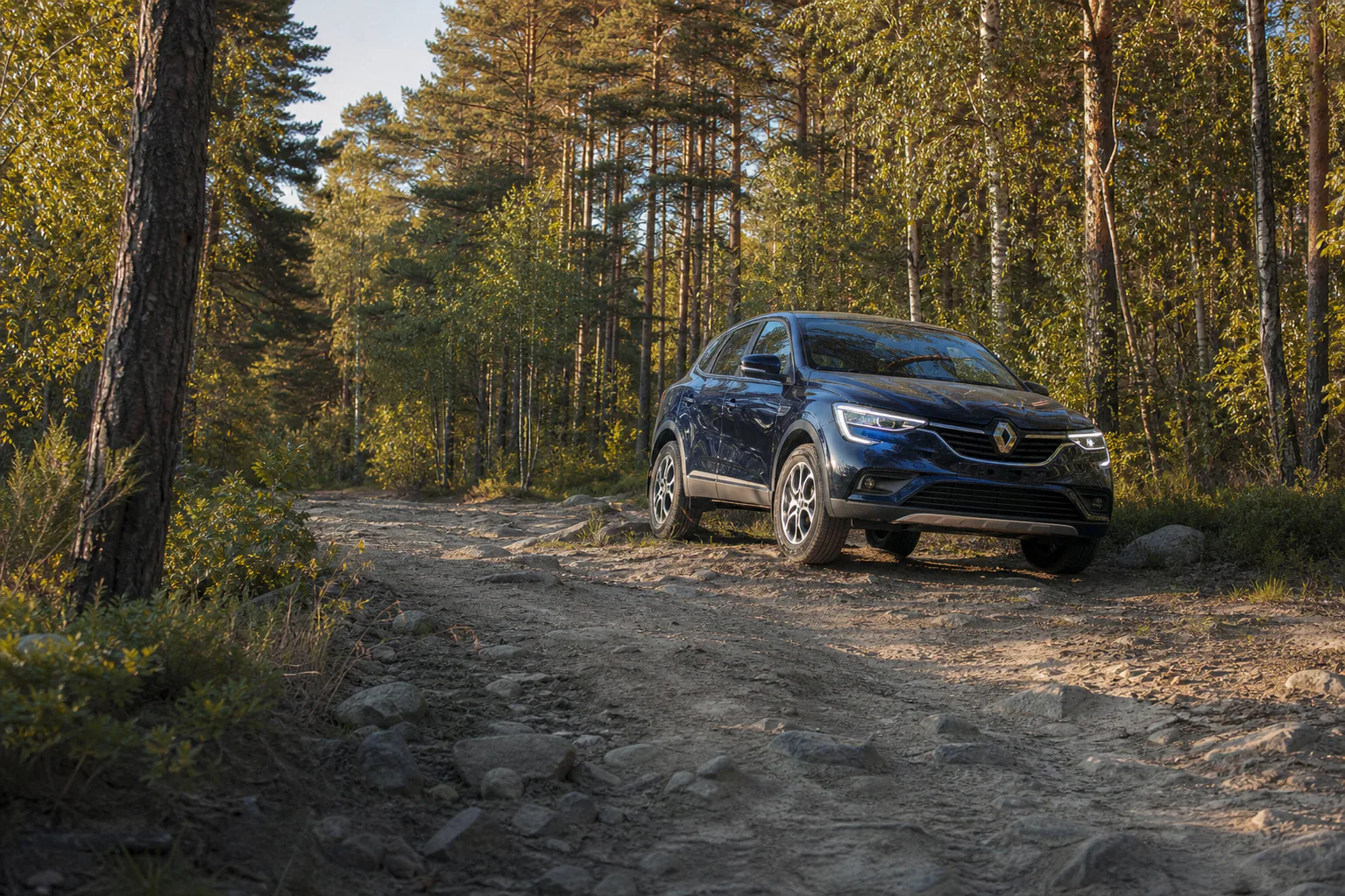 Иллюстрация к сценарию: Renault Arkana на плохой дороге: клиренс, подвеска и 4WD